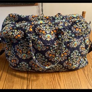 Vera Bradley Grand Traveler Carry-on Bag - Navy Floral Chandelier pattern